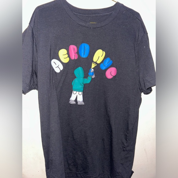 Aeropostale Black Graphic Tee - Picture 1 of 2